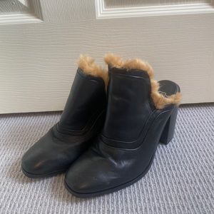 Sol Sana Fur Mule size 38